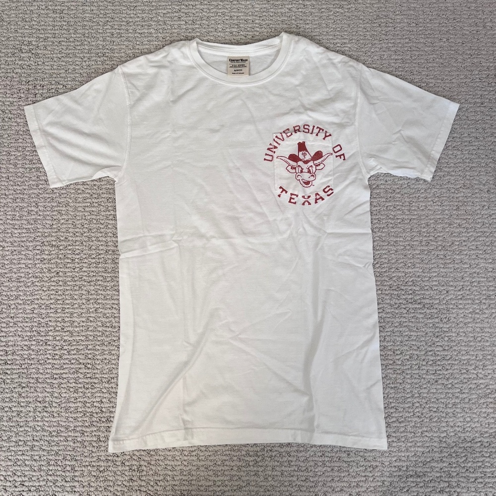 Comfort Wash University of Texas T-Shirt in White